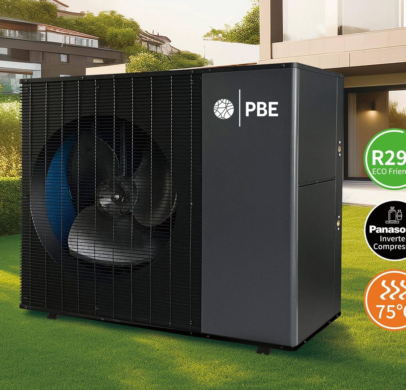 PBE M Series monoblock DC inverter air source heat pump